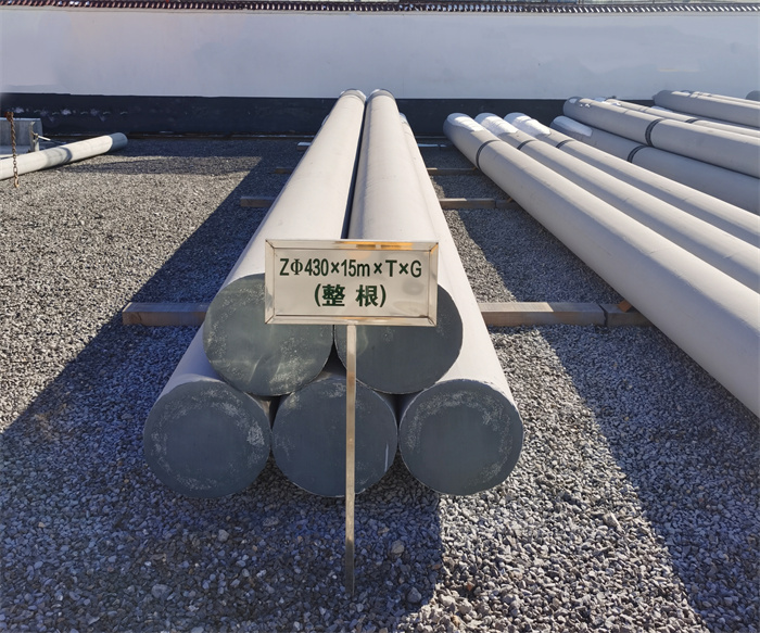 宝坻430×15米×T×G终端电线杆